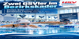 2026:: Zwei GSV-Schwimmer im Bezirkskader