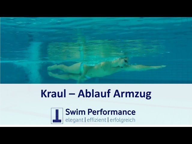 Ablauf des Kraularmzugs (inklusive Unterwasseraufnahmen)