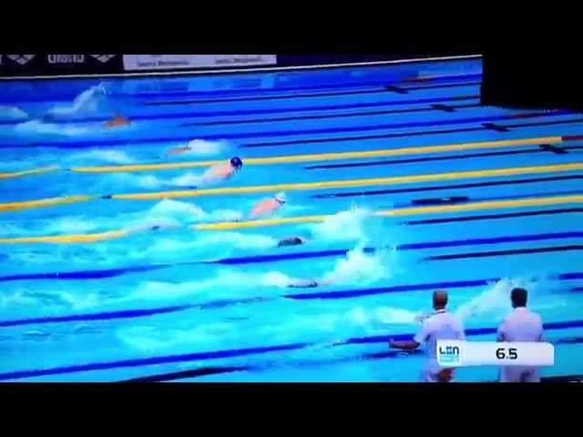 Berlin 2014 swimming final 100m butterfly - men