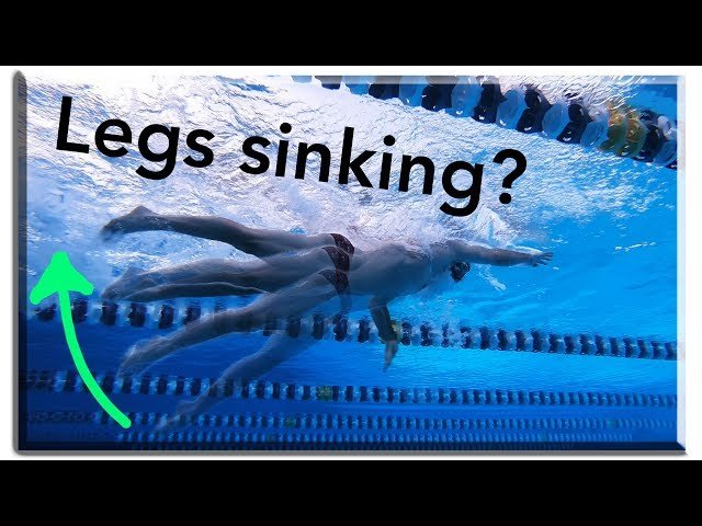 5 drills for swimming smooth freestyle technique. Legs sink solution