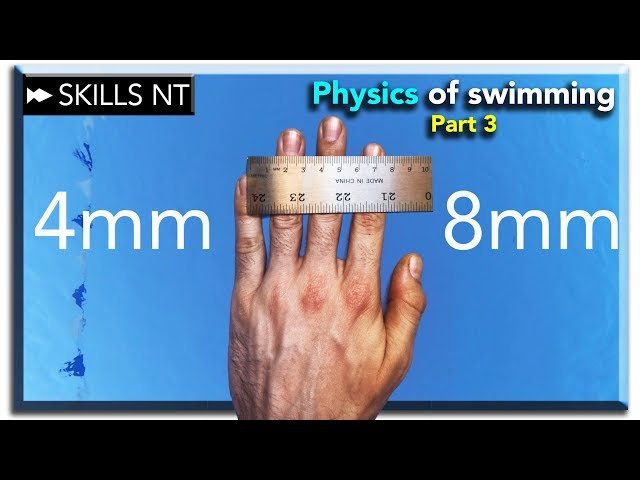 Swimming with open or closed fingers? physics of swimming part 3