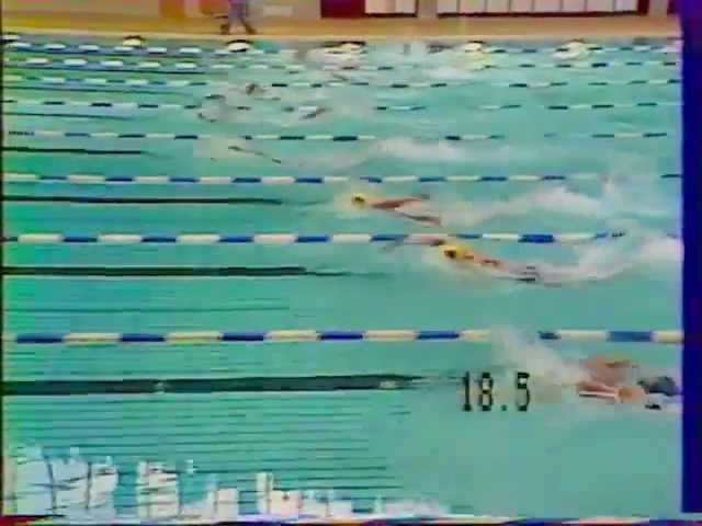 WORLD RECORD in Women's 100m freestyle at the 1980 Olympic Games