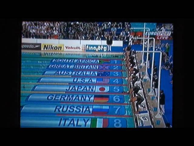 Schwimmen WM in Rom 4x200m Freistil Staffel der Männer