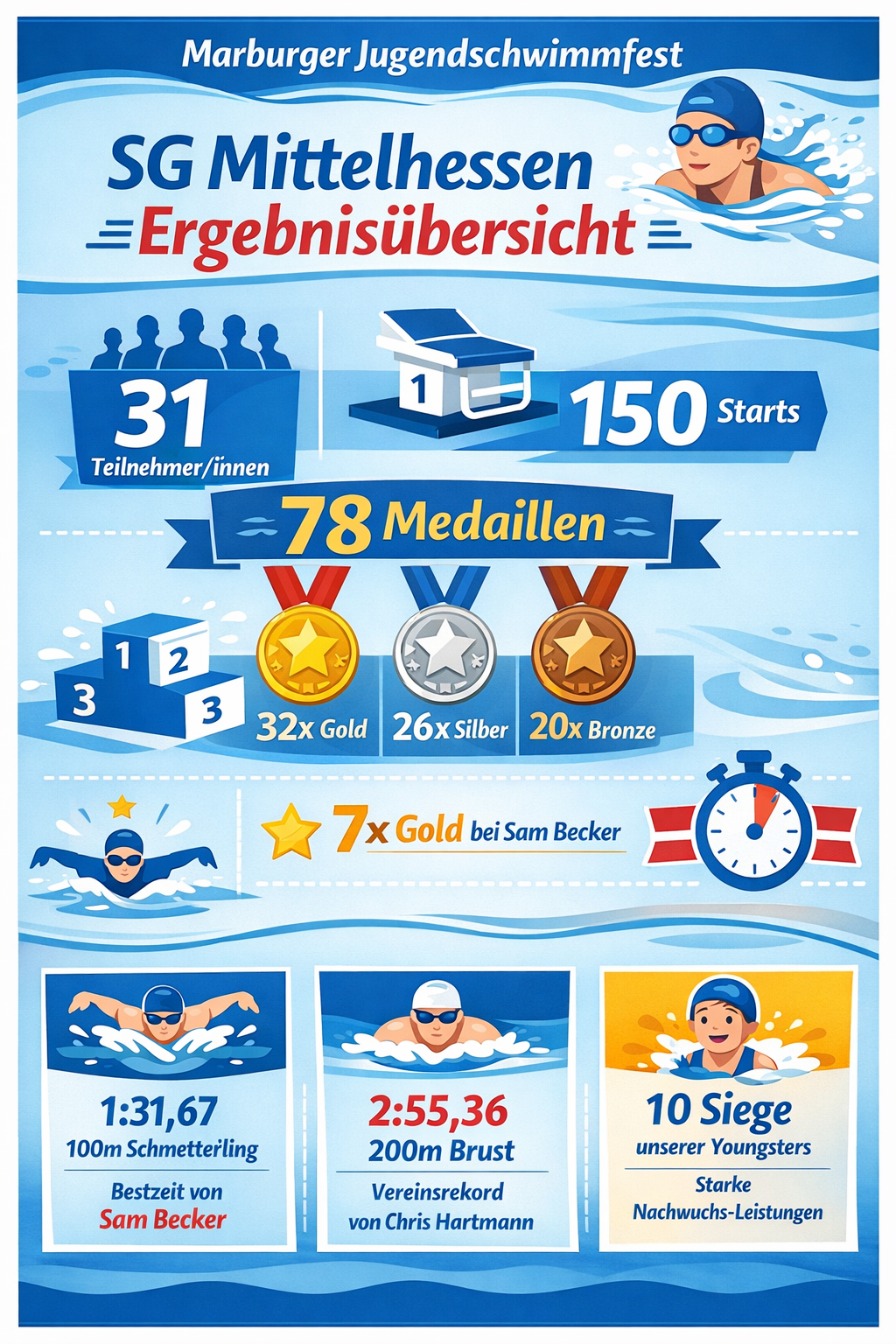 Ergebnisübersicht Jugendschwimmfest Marburg 2008 (KI unterstützt)