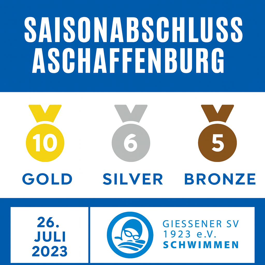 Saisonabschlussschwimmen Aschaffenburg Juki 2025