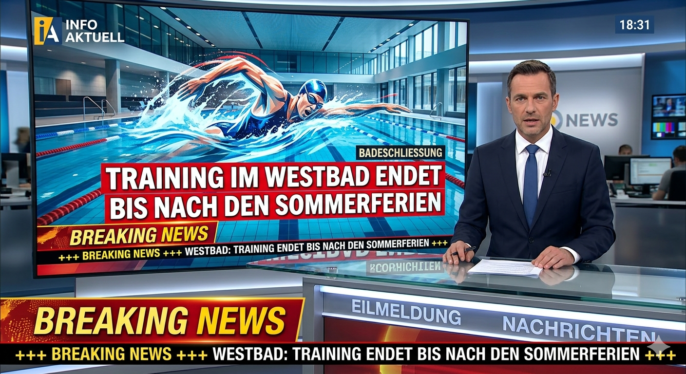 Training im Westbad endet am 22.6. (KI generiert)