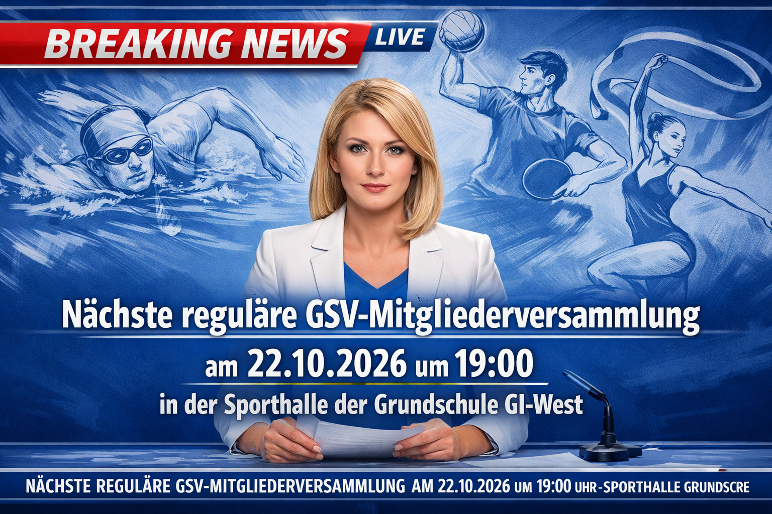 Nächste Mitgliederversammlung im Oktober 26 (KI generiert)