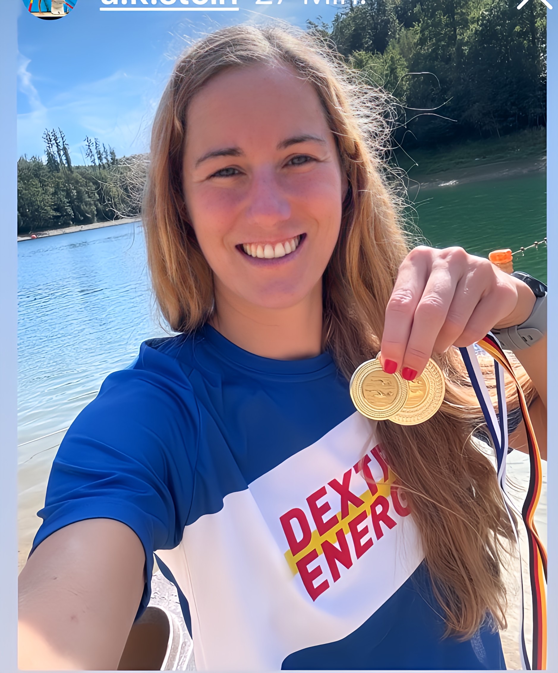 Ann Kristin Neuloh-Stein Siegerin über 10km in der Agertalsperre