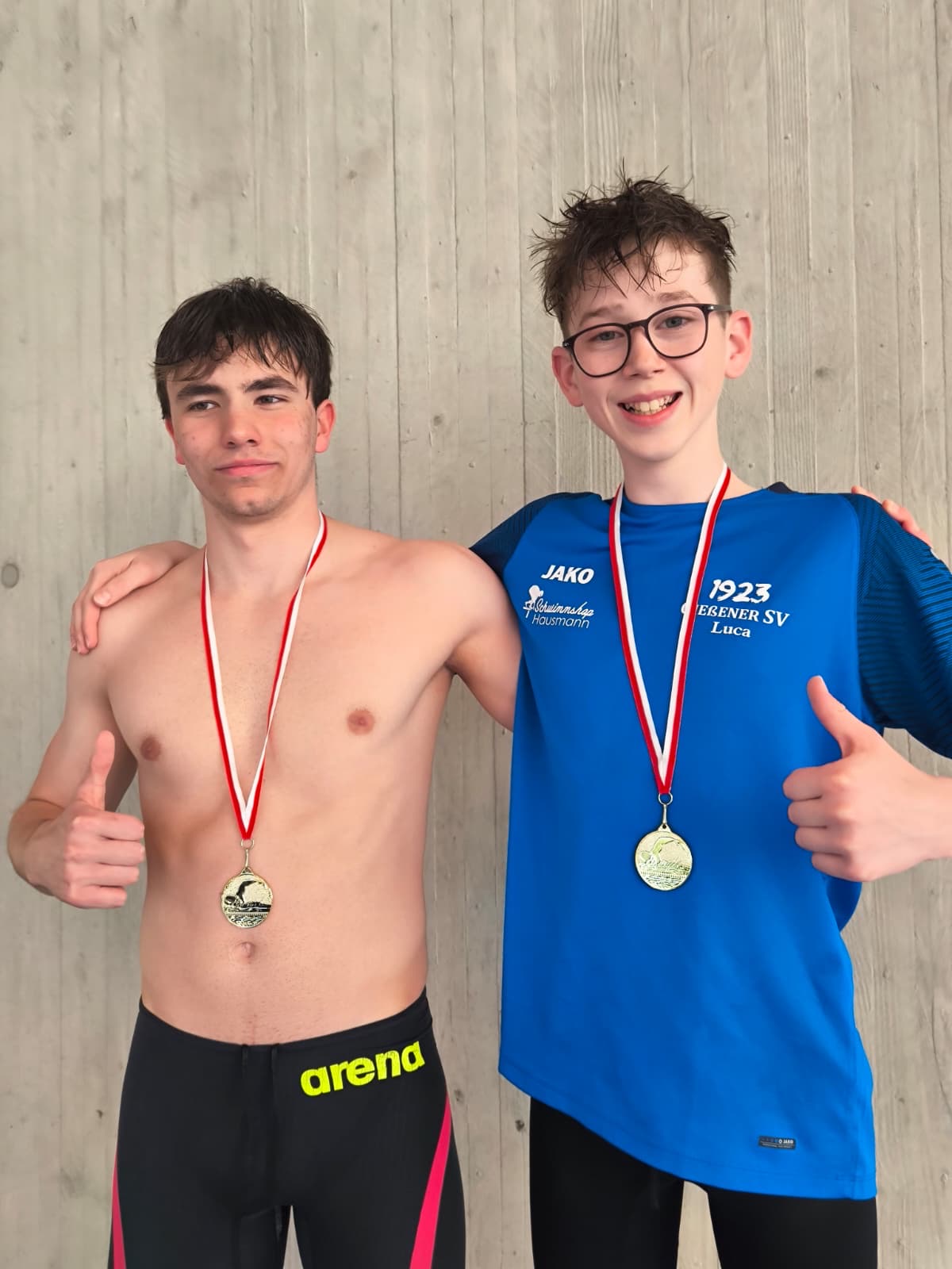 Benjamin Luciius (li) und Luca Acetino, Sieger in Darmstadt 2026